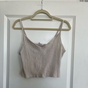 Nude crop tank 